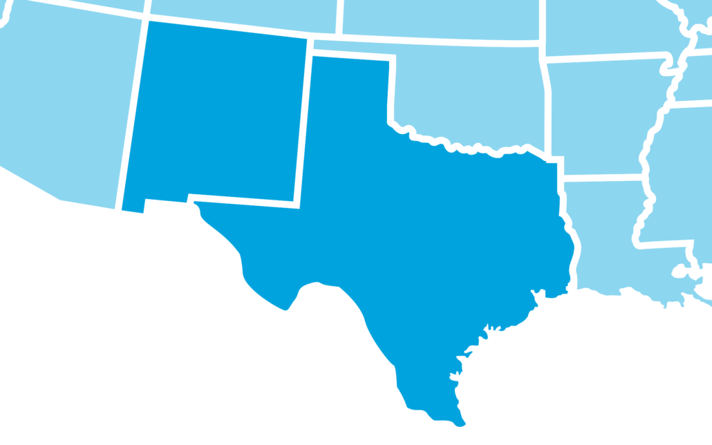 New Mexico and Texas Service Areas